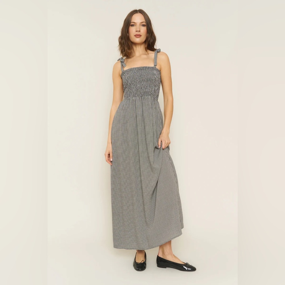 Whimsy + Row Sophie Dress in Black Gingham